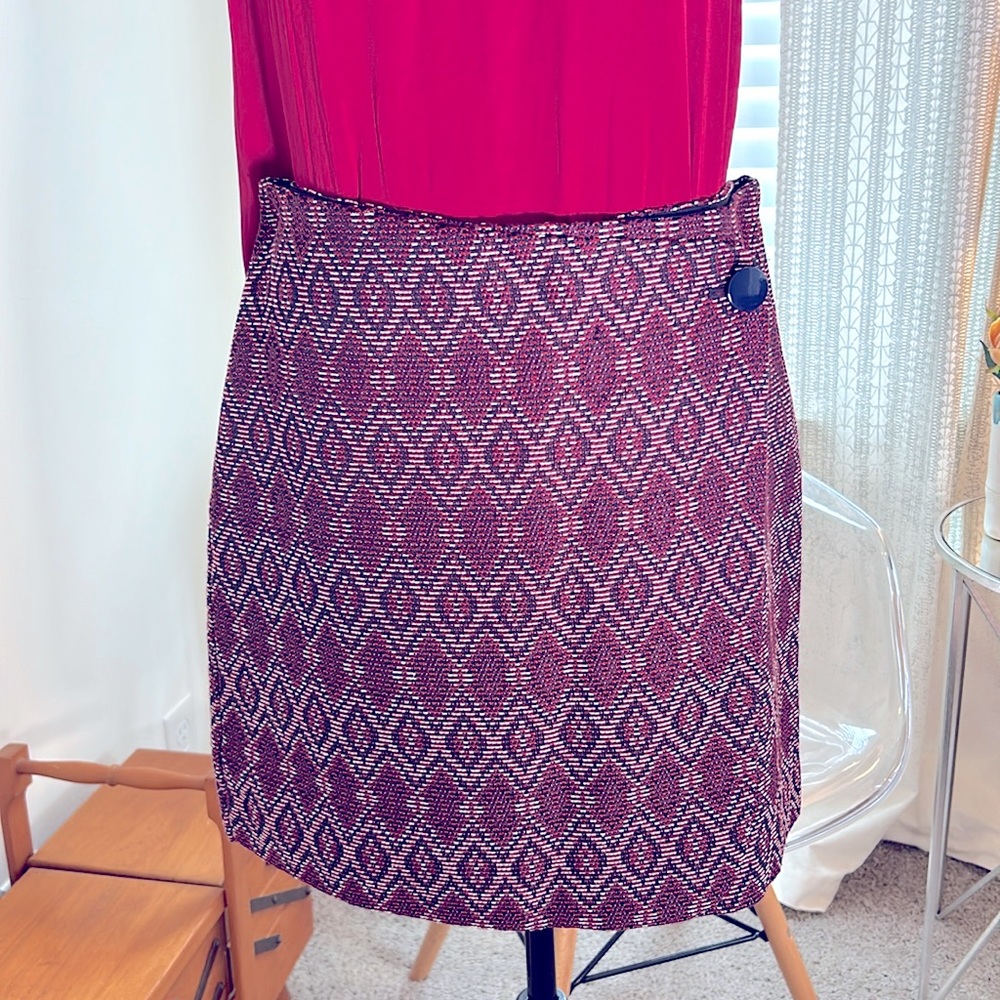 Faux wrap skirt by Loft. Size 12